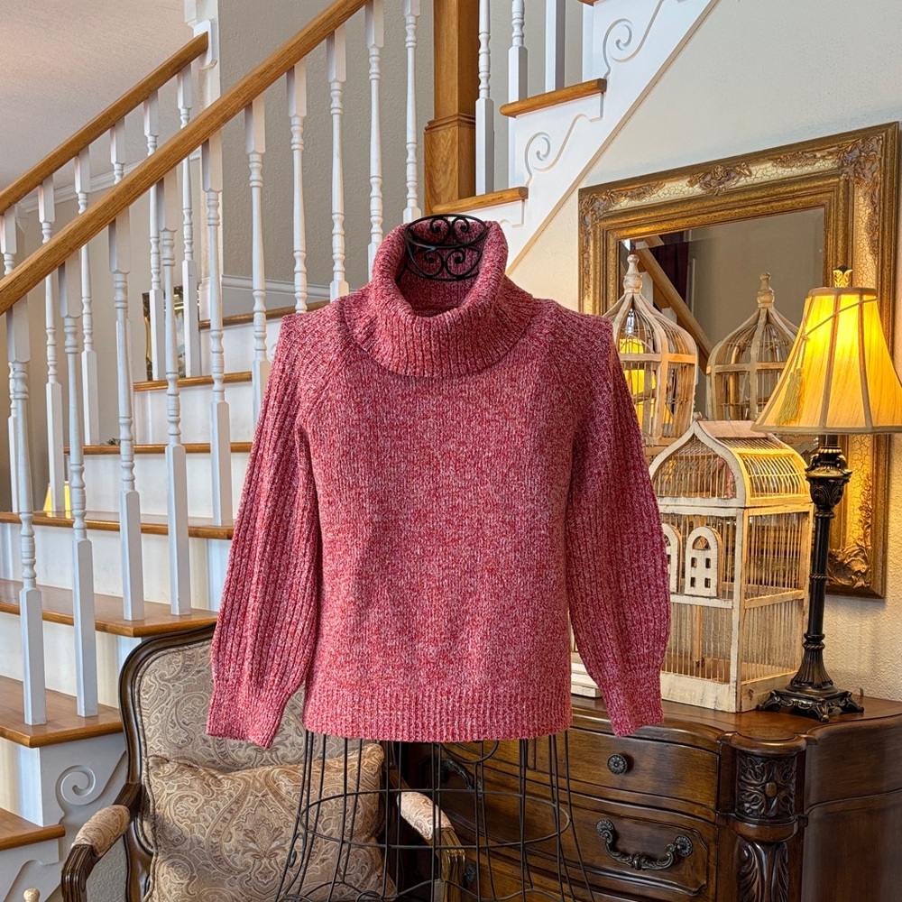 Nine West Red Cowl Neck Sweater